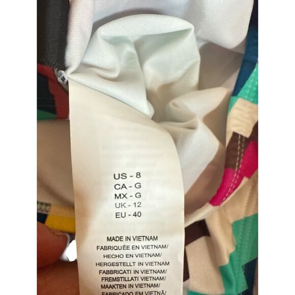 La Blanca Women’s Slice Of Paradise Side Tie Hipster Bottom Sz 8 Multicolor NWOT - Picture 6 of 6